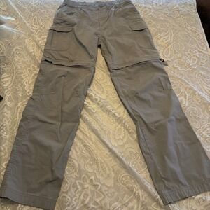 CQR Pants Tactical Hiking Outdoors Zip Off Convertible Womens 14-16L Gray